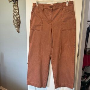 Joie Wide Leg Pants in Rust